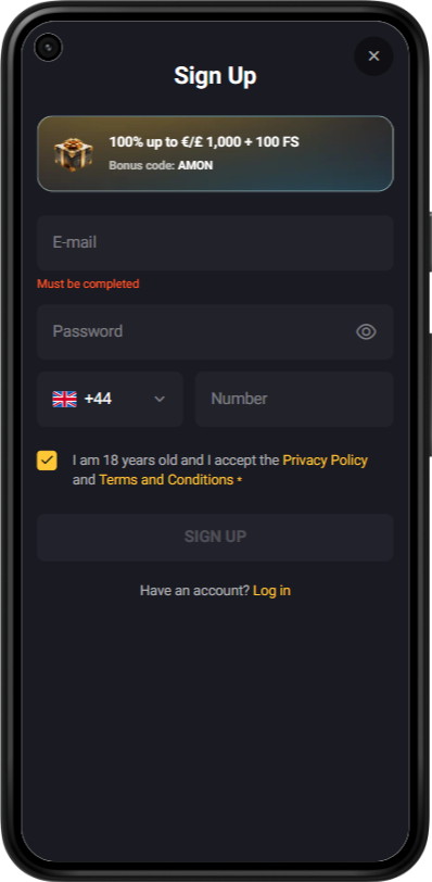 amonbet casino app Login